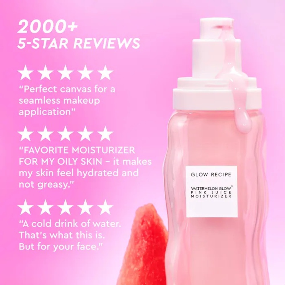 Glow Recipe
Watermelon Pink Juice Oil-Free Refillable Moisturizer - Picture 9 of 10